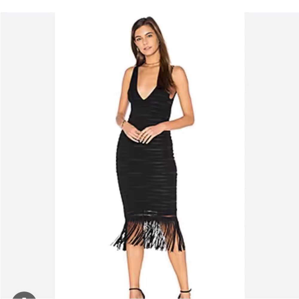 Parker fringe midi dress